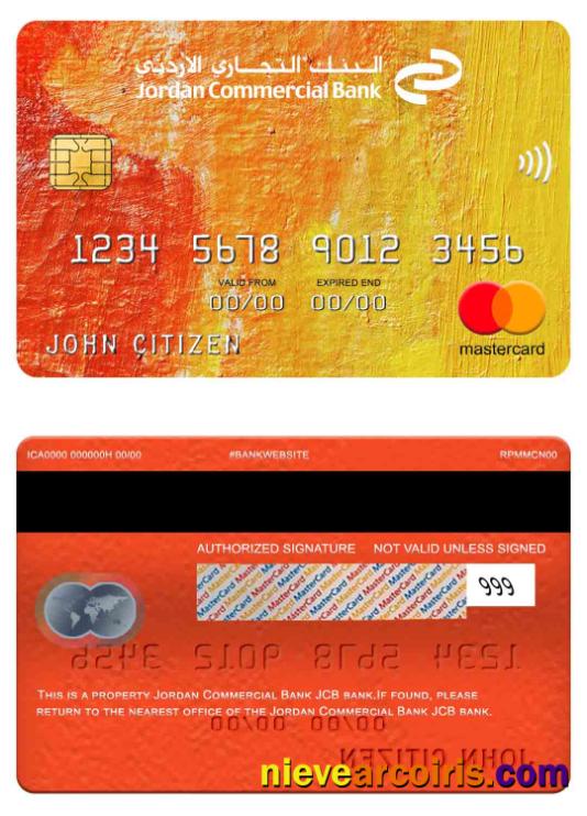 Jordan Commercial Bank JCB bank mastercard